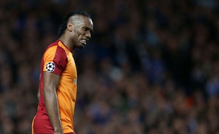 Didier Drogba lors de la rencontre entre Chelsea et Galatasaray le 18 mars 2014.