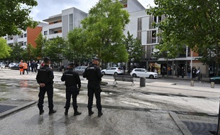 Des gendarmes mobiles dans le quartier des Grésilles, à Dijon
