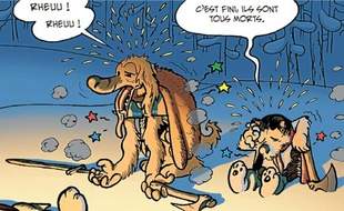 La Saga d'Atlas et Axis, road-movie cartoony et gore de Pau, a d'abord été publié en France.