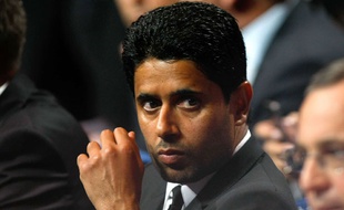 Le président du PSG Nasser al-Khelaïfi le 28 août 2014 à Monaco.