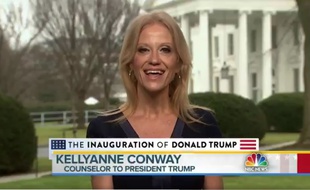 La conseillère de Donald Trump Kellyanne Conway sur NBC News, le 22 janvier 2017.