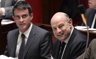 Jean-Marie Le guen et Manuel Valls le 29 octobre 2014 à l'Assemblée nationale.