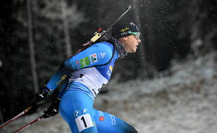 Emilien Jacquelin à Ostersund, le 4 décembre 2021.