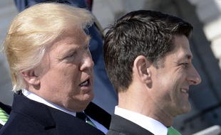 Donald Trump et le Speaker de la Chambre, Paul Ryan.