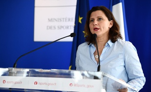 La ministre des Sports a tenu une conférence de presse lundi 9 mars pour faire un point sur les mesures contre le coronavirus.