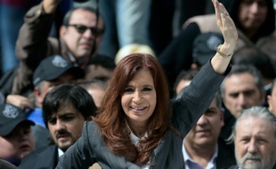 L'ex-présidente argentine Cristina Kirchner à Buenos Aires le 13 avril 2016