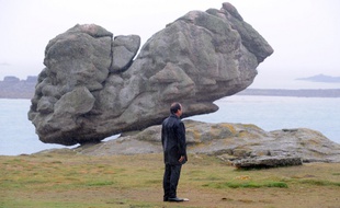 François Hollande sur l'île de Sein, le 25 août 2014.