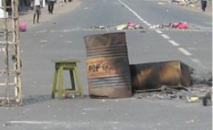 Port-Gentil est cernée par les barricades.