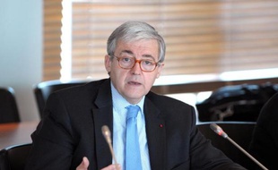 Pierre Mongin lors d'une conférence de presse le 2 avril 2013 à Paris
