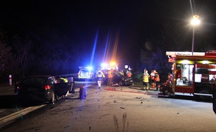Un accident la nuit (illustration).