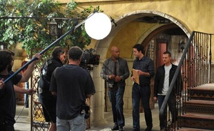 Le plateau de la série NCIS: Los Angeles, aux studios Paramount, à Hollywood