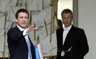 Le Premier ministre Manuel Valls le 6 mai 2015 à l'Elysée à Paris