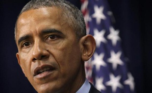 Le Président américain Barack Obama, lors d'une cérémonie à Washington, le 6 août 2015