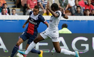 Le Parisien Gregory Van der Wiel lors du match contre Guingamp le 31 août 2013.