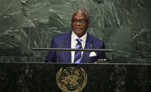 Le Président du Mali Ibrahim Boubacar Keita le 28 septembre 2015 à New York.