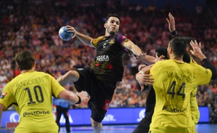 Romain Lagarde face au PSG en mai dernier lors du Final Four de la Ligue des champions.