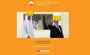 Capture d'écran du site «how-old.net».