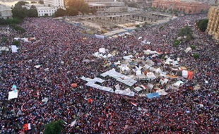 La place Tahrir, au Caire (Egypte), le 2 juillet 2013.