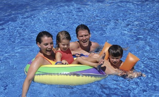 Une famille en vacances