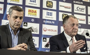 Jean-Michel Aulas, ici lors de la présentation devant la presse de Bruno Genesio, le 28 décembre 2015.