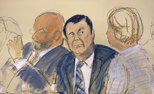 «El Chapo» lors de son procès à New York, le 13 novembre 2018.