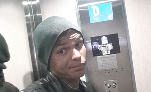 Thiago Silva bloqué dans un ascenseur le 6 janvier 2015.
