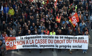 Manifestation contre la loi travail le 9 avril 2016 à Paris