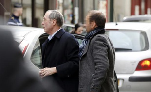 Claude Guéant à son arrivée au pôle financier du tribunal de grande instance le 7 mars 2015 à de Paris