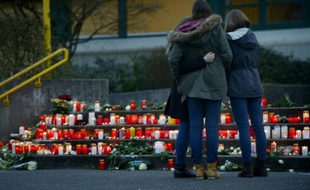 Hommage aux victimes du crash de la Germanwings, à Haltern am See, en Allemagne, le 24 mars 2015