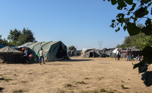 Le camp de Norrent-Fontes, en septembre 2016.