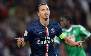 Zlatan Ibrahimovic a inscrit un triplé face à Saint-Étienne, le 31 août 2014.