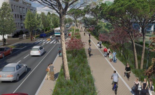 Le boulevard de Vitré, à Rennes, sera entièrement réaménagé pour laisser de la place aux piétons et cyclistes.