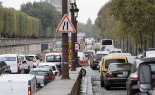 Un embouteillage à Paris (photo d'illustration)