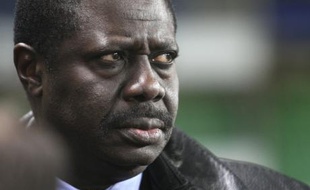 Pape Diouf, le président de l'Olympique de Marseille à Rennes, le 13 janvier 2008.