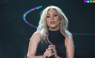 La chanteuse Lady Gaga au festival de Coachella