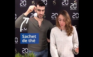 Professeur Feuillage et son assistante Sophie dans le studio de 20 Minutes.