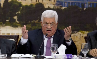 Le président palestinien Mahmoud Abbas à Ramallah, le 14 janvier 2018.