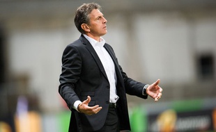 Claude Puel lors d'un match entre Nice et Toulouse le 5 octobre 2013.