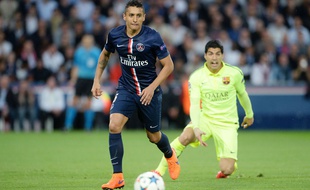 Marquinhos lors de PSG-Barça le 15 avril 2015.