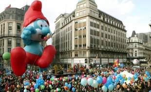 Célébration de l'anniversaire des Schtroumpfs, le 28 février 2009 à Bruxelles