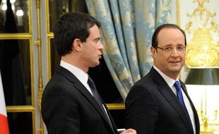 François Hollande et Manuel Valls le 8 janvier 2013 à Paris.