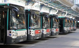 Des bus de la RATP. (illustration)