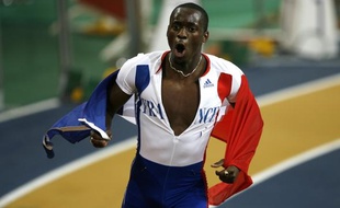 L'athlète français Teddy Tamgho, champion du monde en salle du triple saut en réalisant le record du monde de la discipline le 14 mars 2010.