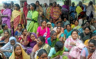 Une réunion des villageoises de Thervoy dans le Tamil Nadu (Inde).