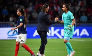 Diacre et Bouhaddi lors du Mondial 2019 en France.
