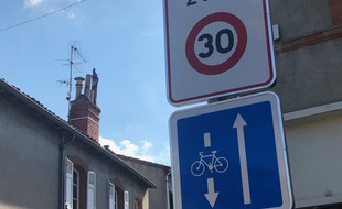 Une zone limitée à 30 km/h à Toulouse (illustration).