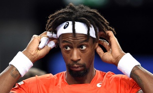 Gaël Monfils au tournoi de Rotterdam, le 12 février 2016.