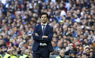 Santiago Solari sur le banc du Real Madrid face à Valladolid, le 3 novembre 2018.