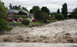 La commune de Nay dans le sud-ouest de la France a été particulièrement touchée par les inondations le mercredi 19 juin 2013.