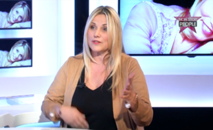 Sophie Favier en juillet 2015 dans l'émission Media People.